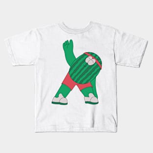 Watermelon character yoga Kids T-Shirt